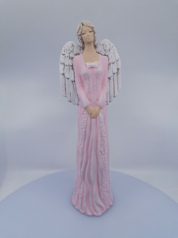 Dekoračný sadrový anjel HANNA, 42 cm