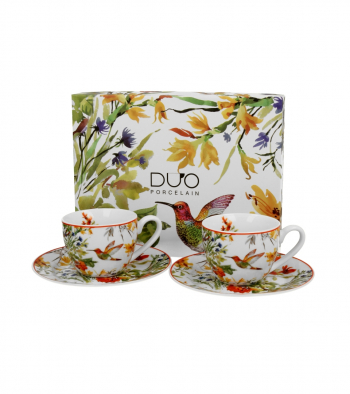 Mocca šálky s kolibríkom