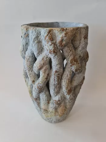 Váza DALMIRA, svetlosivá, 23x40,5 cm