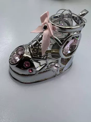 Swarovského topánka ružová