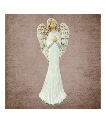 Dekoračný sádrový anjel, FIONA, 40 cm