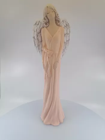 Dekoračný anjel sadrový 164 - Pomarančová