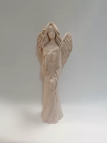 Šamotový- keramický anjel 56cm