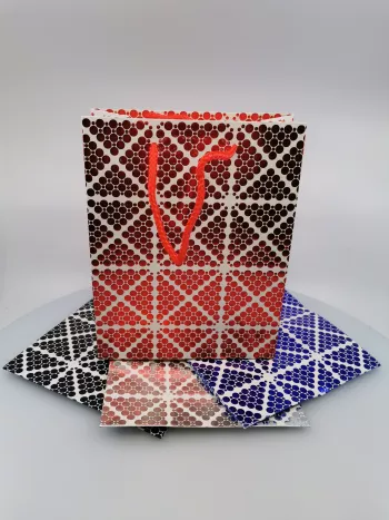 Darčeková taška, 12ks 23x18x8cm, geometria