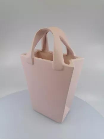 Ružová keramická taška