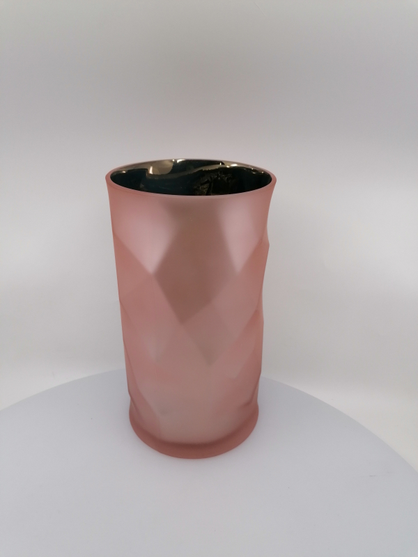 Ružová váza 25x14cm