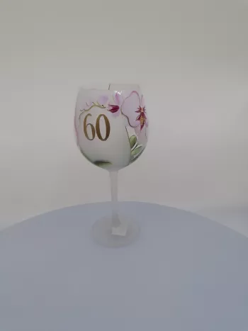 Pohár k 60 výročiu orchidea ružová