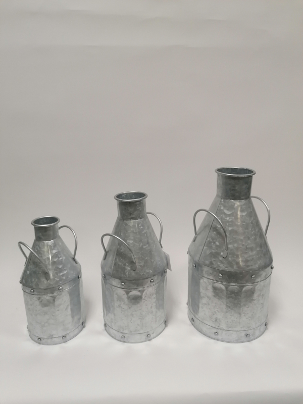 Plechová váza 40x18cm