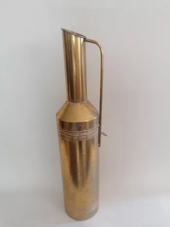 Zlatá kovová váza 83,5cm