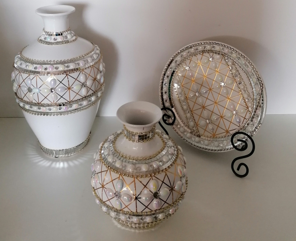 3 séria keramické vázy - malá váza nie je !!