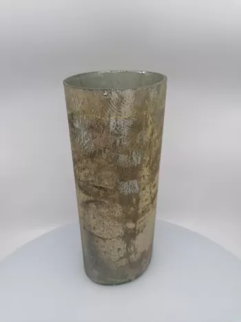 Oválna sklenená váza 11x13x30cm