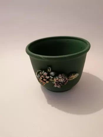Zelený 3D obal na kvety 13x10cm