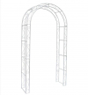 Svadobná brána, kovová, biela, 230x120x40 cm