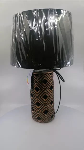 Hnedá keramická lampa 45x30cm