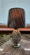 Strieborná ananásová lampa 45x25cm
