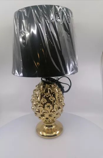 Zlatá ananásová lampa 45x25cm
