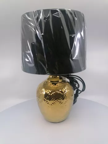 Mala keramická lampa zlatá 30x19cm