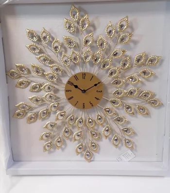 Zlate nástenné hodiny 60cm