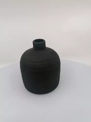 Čierna keramická váza 14x10cm