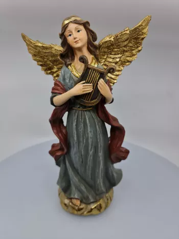 Vianočný anjel, tmavý, 30x16 cm