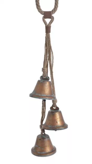 Vianočné dekoračné zvony, medená farba