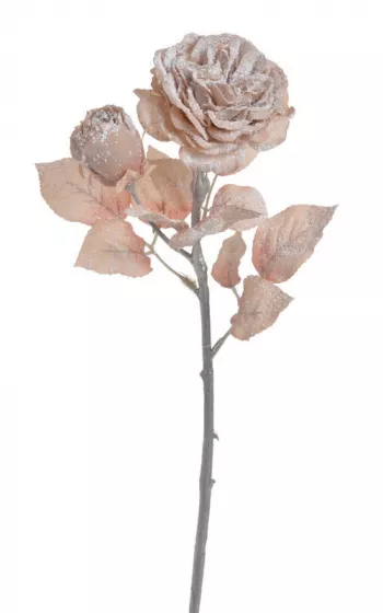 Zasnežená ruža, tmavoružová, 48 cm