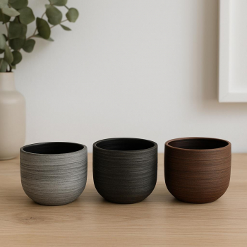 Kvetináč, terakotový, 13x15 cm, 3 farebné varianty