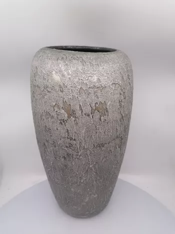 Strieborná terakotová váza 40x22cm
