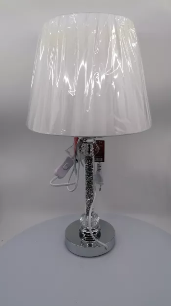 Strieborná glamour lampa  51x28cm