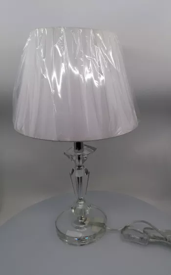 Sklenená stolová lampa 25x46cm