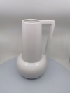 Váza, biela, keramická 17x32,5 cm