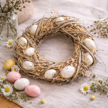 Veľkonočný veniec s vajíčkami, 32 cm