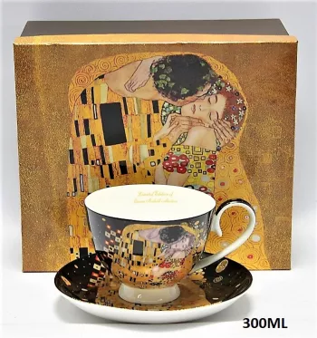 Gustáv Klimt,  Šálka pre jedného, 300ml, čierna