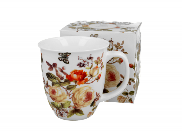 Porcelánový  JUMBO hrnček s motívom ruží