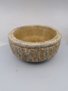Nízky betónový obal na kvety 20x9,5cm