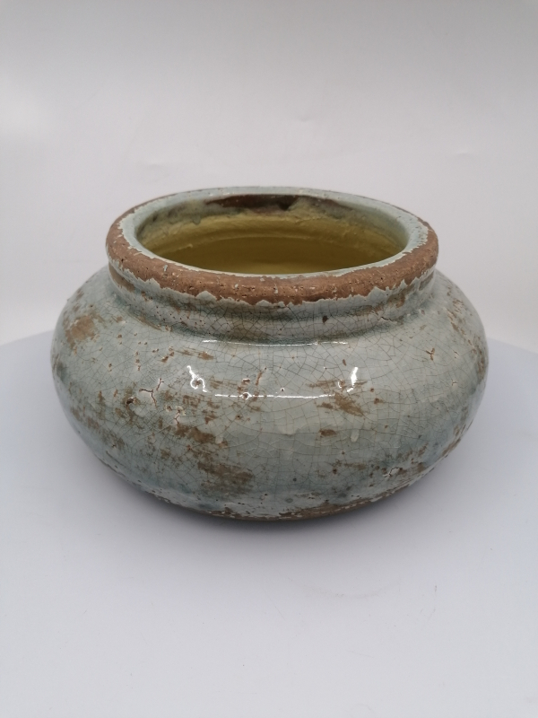 Keramický obal na kvety v tvare misy 23x10cm