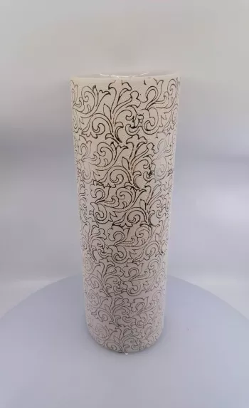 Keramická váza s ornamentami 41x13cm