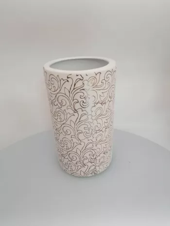 Keramická váza s ornamentami 22x13cm