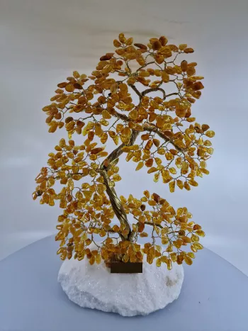 Stromček šťastia amber, 35x20x14 cm