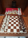 Drevené šachy queen of games, 41x41 cm