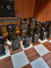 Drevené šachy, Backgammon, 48x48 cm