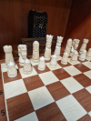 Drevené šachy, Backgammon,  svetlohnedé, 58x58 cm