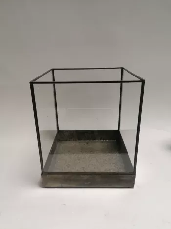 Dekoračná sklenená nádoba 30x25x25cm