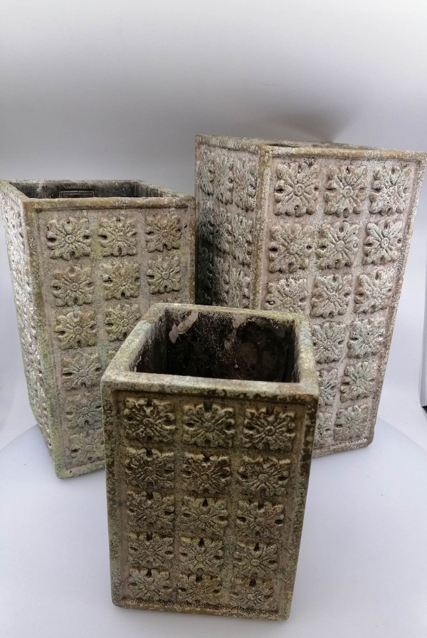 Hranatý obal na kvety 32x17x17cm