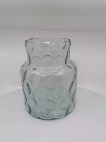 Sklenený svietnik, váza 12x18cm