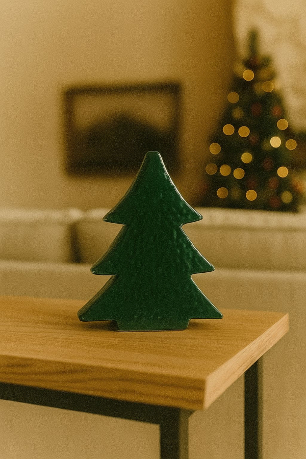 Zelený keramický stromček