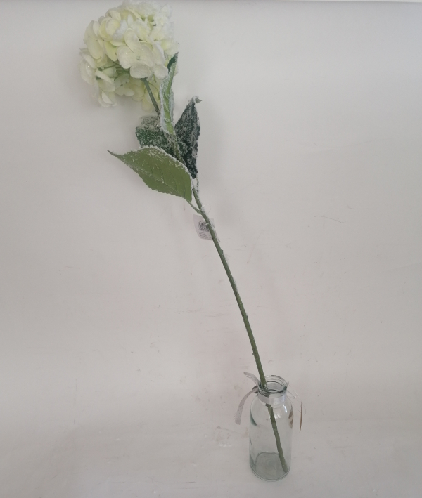 Biela zasnežená hortenzia 80cm