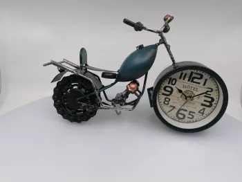 Retro hodiny, motorka, 17x30x5cm