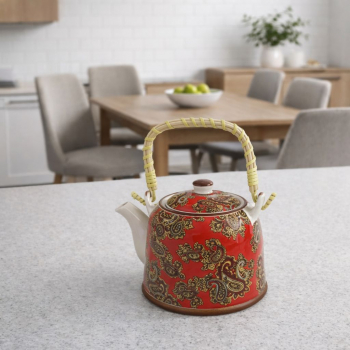 Porcelánová kanvička, červená, 500ml