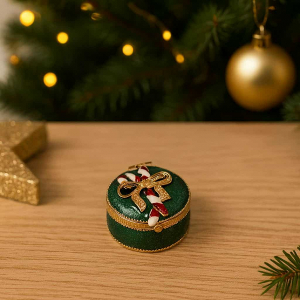 Miniatúrna vianočná šperkovnička 